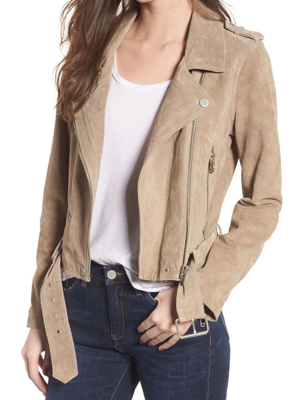 NWOT BlankNYC Suede Moto Jacket